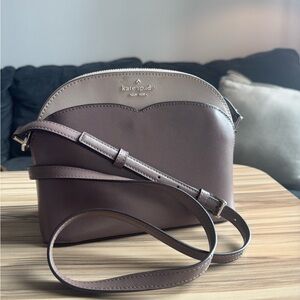 Kate Spade Taupe and Beige Crossbody Bag